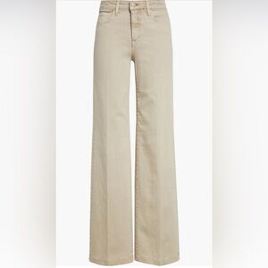 L'AGENCE Scottie High Rise Wide Leg Jeans - Biscuit NWOT